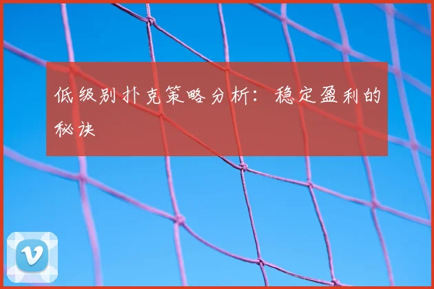 低级别扑克策略分析：稳定盈利的秘诀